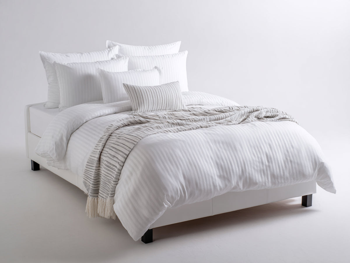 Camas dobles 200x180x120 cm - tela blanca - diseño moderno para dormitorio