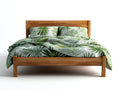Camas dobles cama de madera 209x166x86 cm - color marron natural - estilo nordico